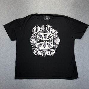West Coast Choppers T-Shirt Men’s 2XL Black Graphic Logo Short Sleeve Biker
